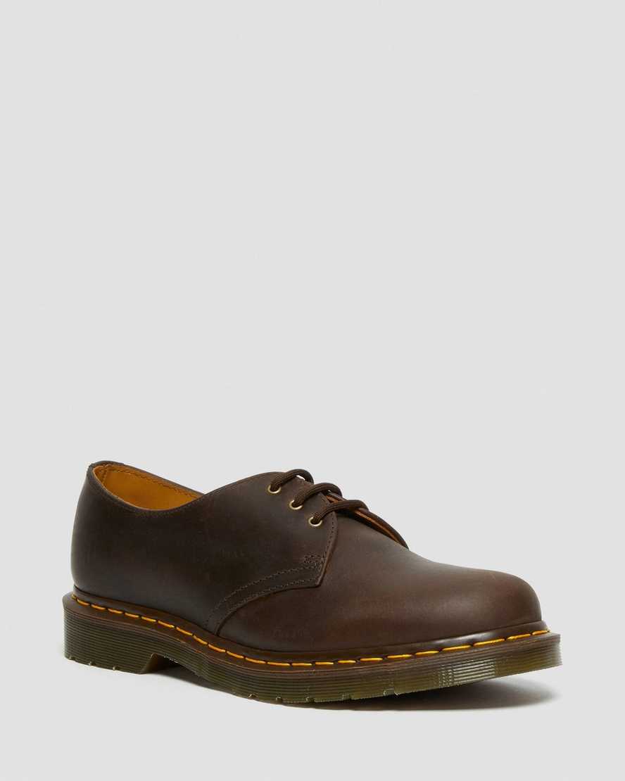 Dr. Martens 1461 Crazy Horse Deri Erkek Oxford Ayakkabı - Ayakkabı Koyu Kahverengi |SUTZI7083|